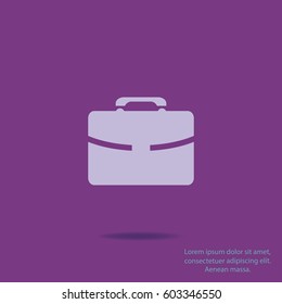 Portfolio sign, vector icon