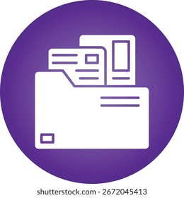 Ilustración de icono de Vector único de Cartera