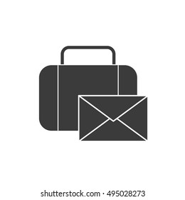 portfolio with social media icon vector illustration design