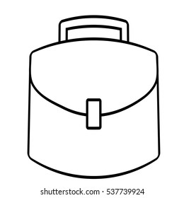 portfolio suitcase business icon line vector illustration eps 10