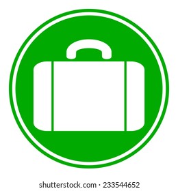 Portfolio symbol button on white background. Vector illustration.