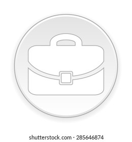 Portfolio symbol button on white background. Vector illustration.