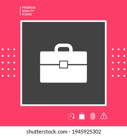 Icono de símbolo de la cartera, elementos para su diseño