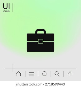 Icono del símbolo de la Cartera, Elementos para su diseño