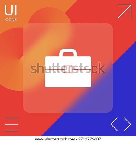 Portfolio symbol icon, elements for your design