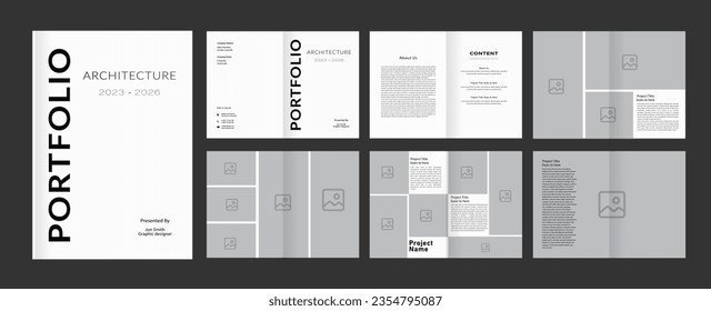  Portfolio Template, Architect Portfolio Design