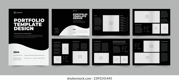 portfolio template and architecture portfolio layout design
