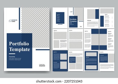 Portfolio Template Design And Architecture Interior Brochure Design