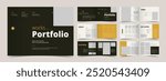 Portfolio Template, Landscape Portfolio Layout, A4 Graphic Designer Portfolio, Print Ready