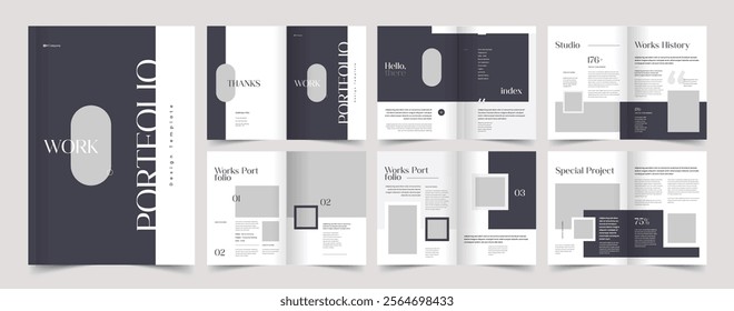Portfolio Template, Portfolio Layout Design