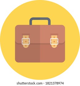 portfolio vector circle  flat icon 