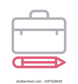 portfolio vector color line icon 