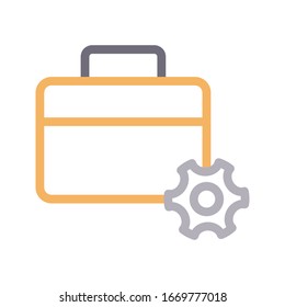portfolio vector color line icon 