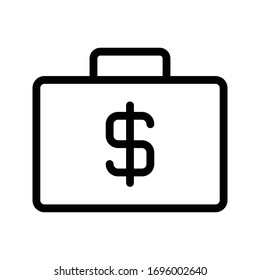 portfolio vector flat color icon 