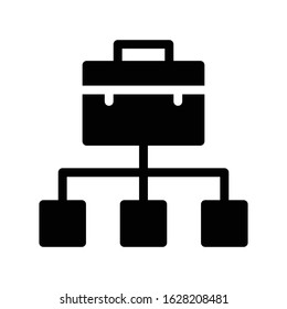 portfolio vector glyph flat icon 