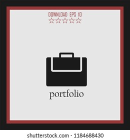 portfolio  vector icon