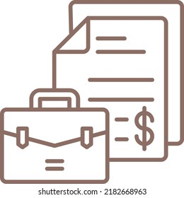 Portfolio vector icon. Can be used for printing, mobile and web applications.