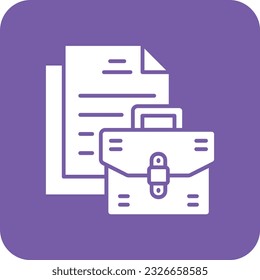 Portfolio-Vektorsymbol. Kann für Druck-, Mobil- und Web-Anwendungen verwendet werden.