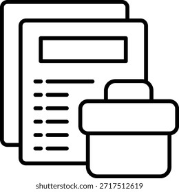 Icono de Vector de Cartera. Se puede utilizar para aplicaciones de impresión, móviles y de Web.