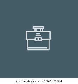Portfolio vector icon. Portfolio concept stroke symbol design. Thin graphic elements vector illustration, outline pattern for your web site design, logo, UI. EPS 10.