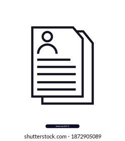 Portfolio vector icon, Portfolio Vector illustration
