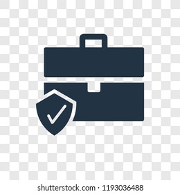 Portfolio vector icon isolated on transparent background, Portfolio transparency logo concept
