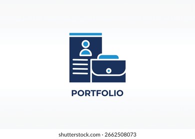 PORTFOLIO Vektor, Symbol oder Logo, einzelne Symbolgrafik