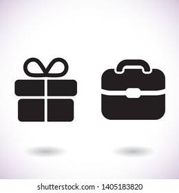 Portfolio  vector icon  , lorem ipsum Flat design