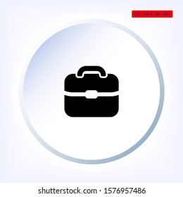 Portfolio vector icon , lorem ipsum Flat design