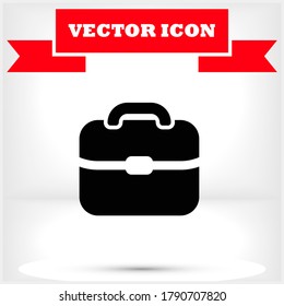 Portfolio vector icon , lorem ipsum Flat design