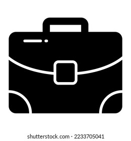 Portfolio vector icon trendy style, portable case