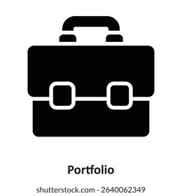 Portfolio Vector Icon which can easily modify or edit
