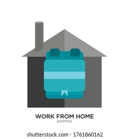 Portfolio vector illustration flat design