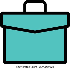ilustración vectorial de portafolio aislada en un fondo transparente. iconos vectoriales de color para el concepto o los gráficos web.