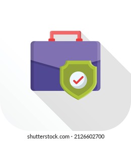 ilustración vectorial de portafolios en un fondo transparente.Símbolos de calidad premium.Icono plano de línea vectorial para el diseño de conceptos y gráficos.

