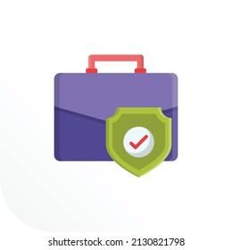 ilustración vectorial de portafolios en un fondo transparente.Símbolos de calidad premium.Icono plano de línea vectorial para el diseño de conceptos y gráficos.
