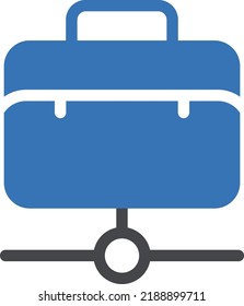 portfolio Vector illustration on a transparent background. Premium quality symmbols. Glyphs vector icons for concept and graphic design. 
