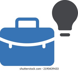 ilustración de portafolios vectoriales en un fondo transparente. Símbolos de calidad superior. Iconos vectoriales de glifos para diseño de conceptos y gráficos. 
