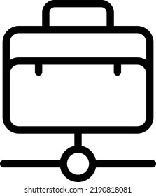 portfolio Vector illustration on a transparent background.Premium quality symmbols.Stroke vector icons for concept and graphic design.