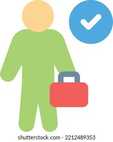 ilustración de portafolios vectoriales en un fondo transparente. Símbolos de calidad superior. Iconos vectoriales de color de línea para el concepto y el diseño gráfico.