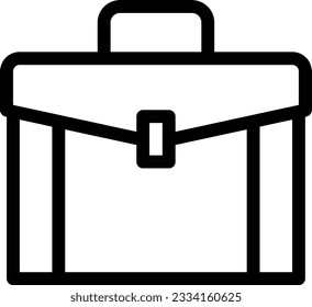 ilustración vectorial de portafolio en un fondo transparente.Símbolos de calidad premium.Icono vectorial de trazo para el diseño de concepto y gráfico. 