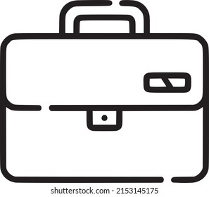 Portfolio vector thin line icon, Briefcase icon, Business icon useful for UI and UX. Education kit, EPS