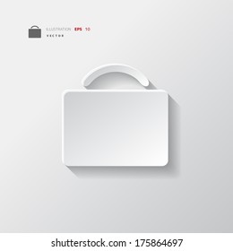 Portfolio web icon. Bag symbol.