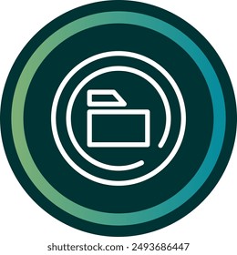 PortfolioLine double Gredient Circle Vector Icon Design