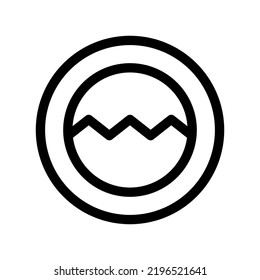 porthole icon or logo isolated sign symbol vector illustration - high quality black style vector icons
