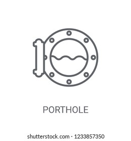 Porthole icon. Trendy Porthole logo concept on white background from Nautical collection. Suitable for use on web apps, mobile apps and print media.