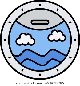 Porthole Line vector Icon Design