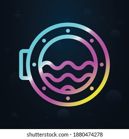Porthole nolan icon. Simple thin line, outline vector of seaside icons for ui and ux, website or mobile application