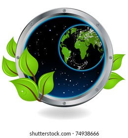 Porthole space view