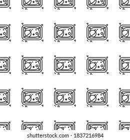 porthole spaceship icon, isolated on white background